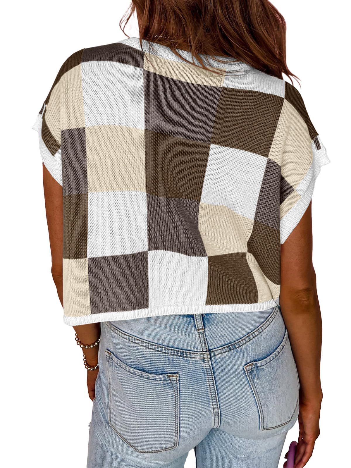 Pull Crochet Été Manches Chauve‑Souris Saodimallsu