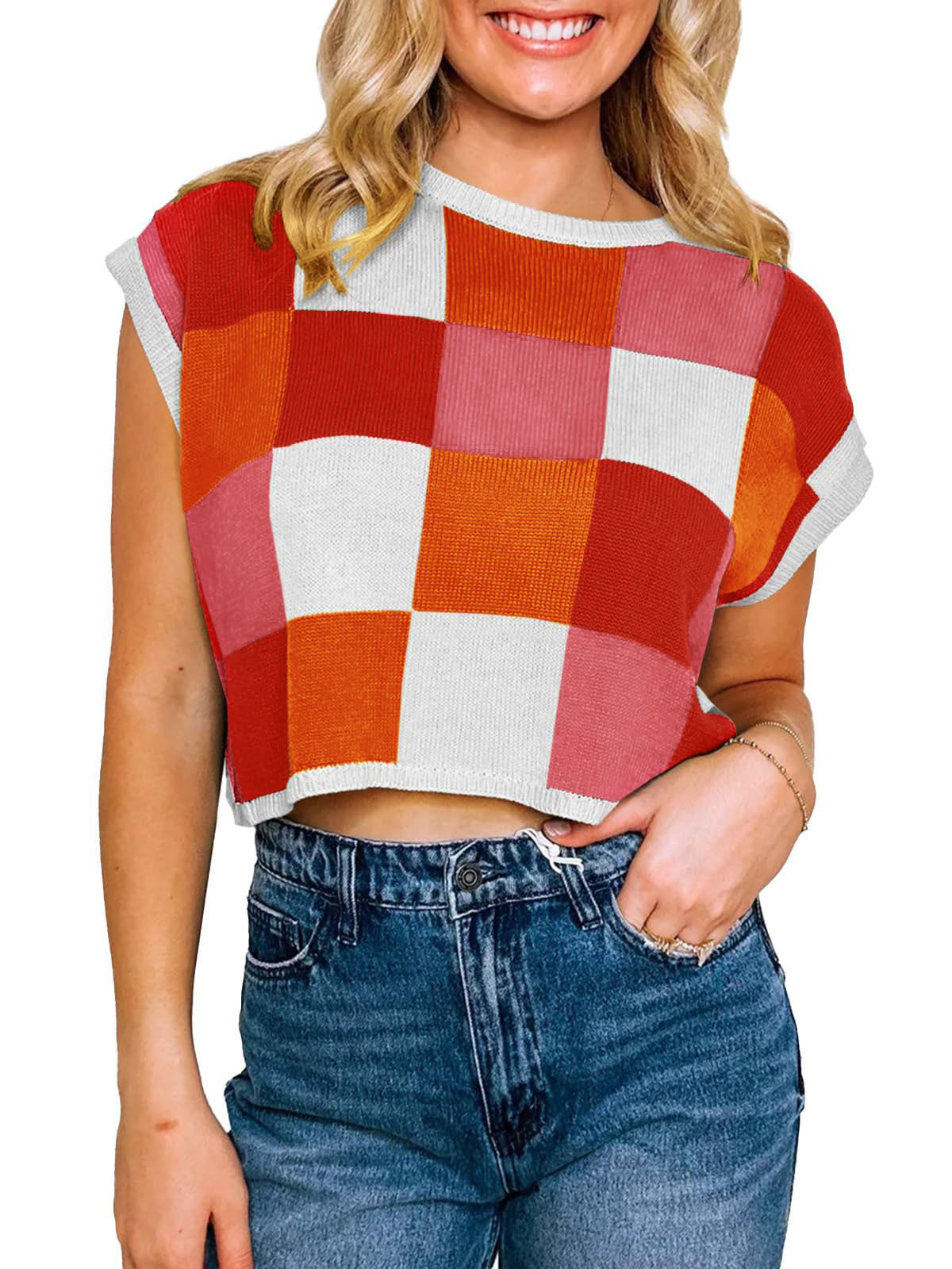 Pull Crochet Été Manches Chauve‑Souris Saodimallsu