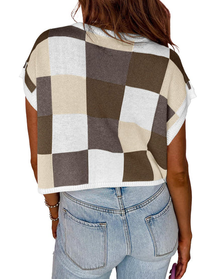 Pull Crochet Été Manches Chauve‑Souris Saodimallsu